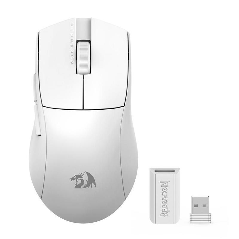 Imagem do produto Mouse Gamer sem fio Redragon King Pro Lunar White - M916W-PRO-1K em Magazine Luiza